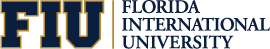 Florida International University Horizontal Blue Logo